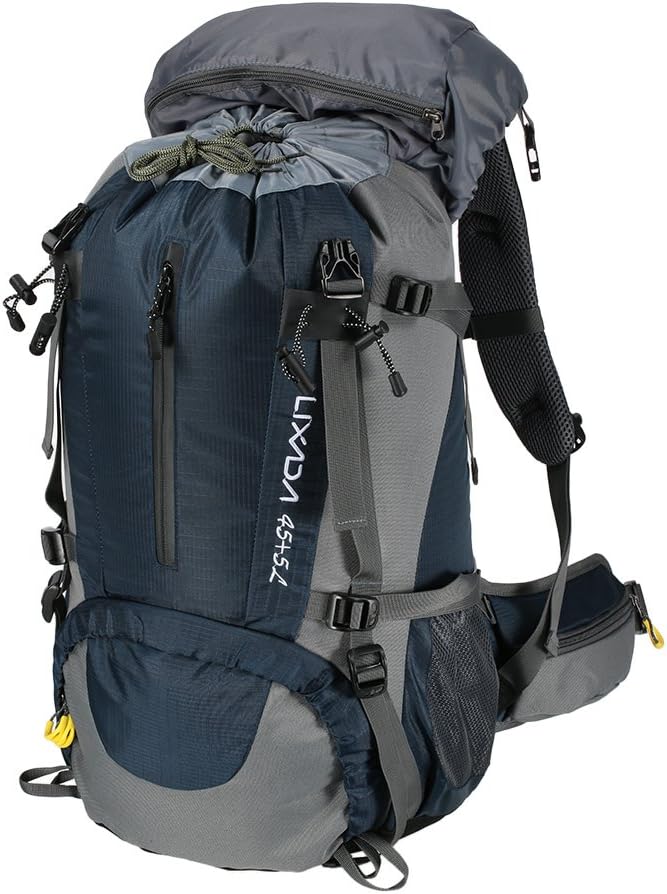 Lixada Hiking Backpack 50L Waterproof Lightweight Trekking Rucksack for Outdoor Sport Travel Cycling Climbing Mountaineer Climbing with Rain Cover - Image 5