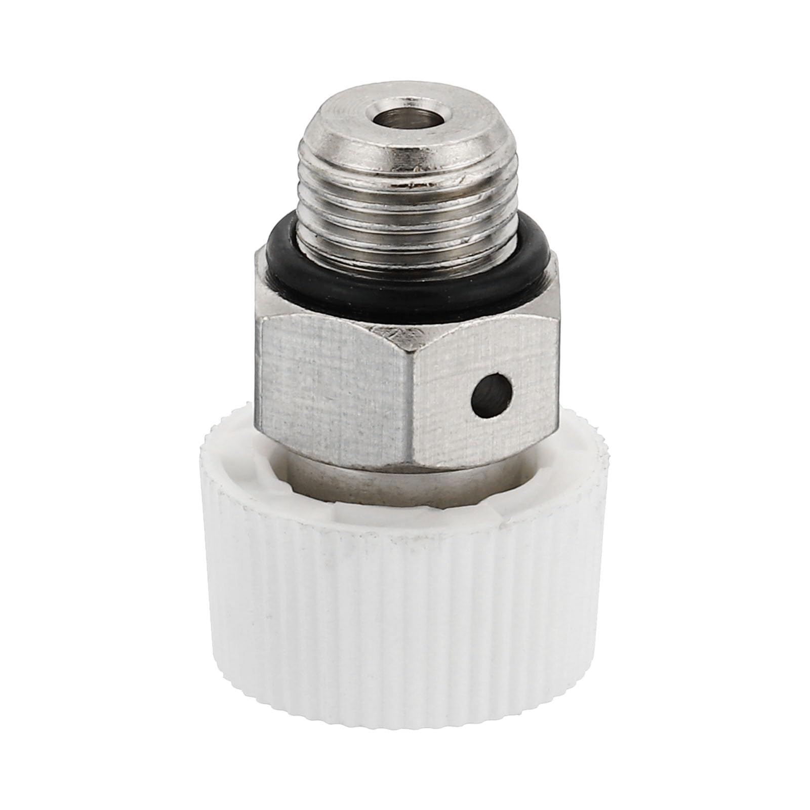 PATIKIL 1/8" BSP Male Thread Manual Radiator Air Vent Valve, Nickel Plated Brass Plug Valve No Need Key for Radiator Heater, Silver White