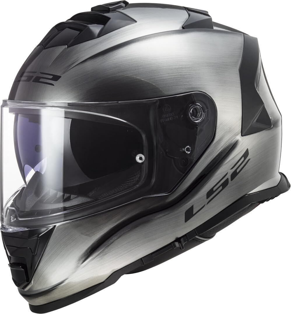 LS2 FF800 STORM - Full Face Motorcycle Helmet - JEANS TITANIUM - XL (61-62cm)