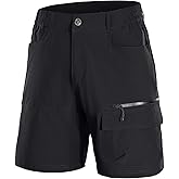 Tansozer Mens Hiking Cargo Shorts 10" Lightweight Quick Dry Casual Golf Summer Outdoor Fishing Shorts with 5 Pockets