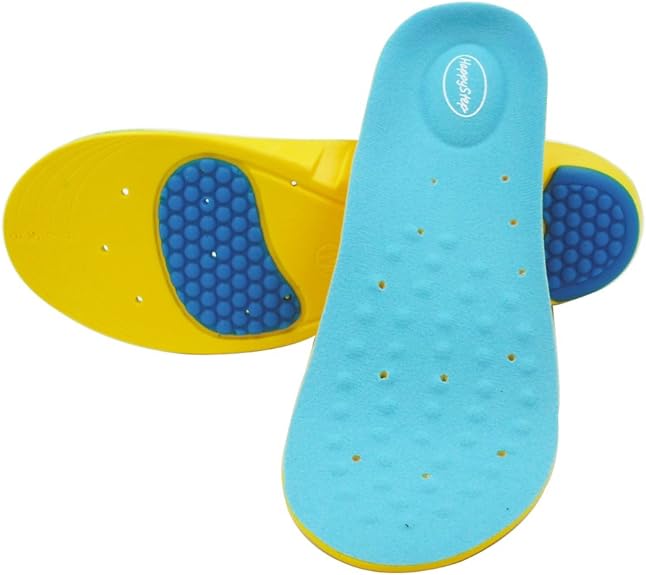 HappyStep Memory Foam Gel Sport Insoles with Neutral Arch