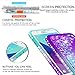LeYi Compatible with Samsung Galaxy J3 Prime/J3 2017/J3 Eclipse/J3 Emerge/J3 Mission/J3 Luna Pro/Express Prime 2 Case w/Tempered Glass Screen Protector, Glitter Case (Not fit J3 2018) Teal/Purple