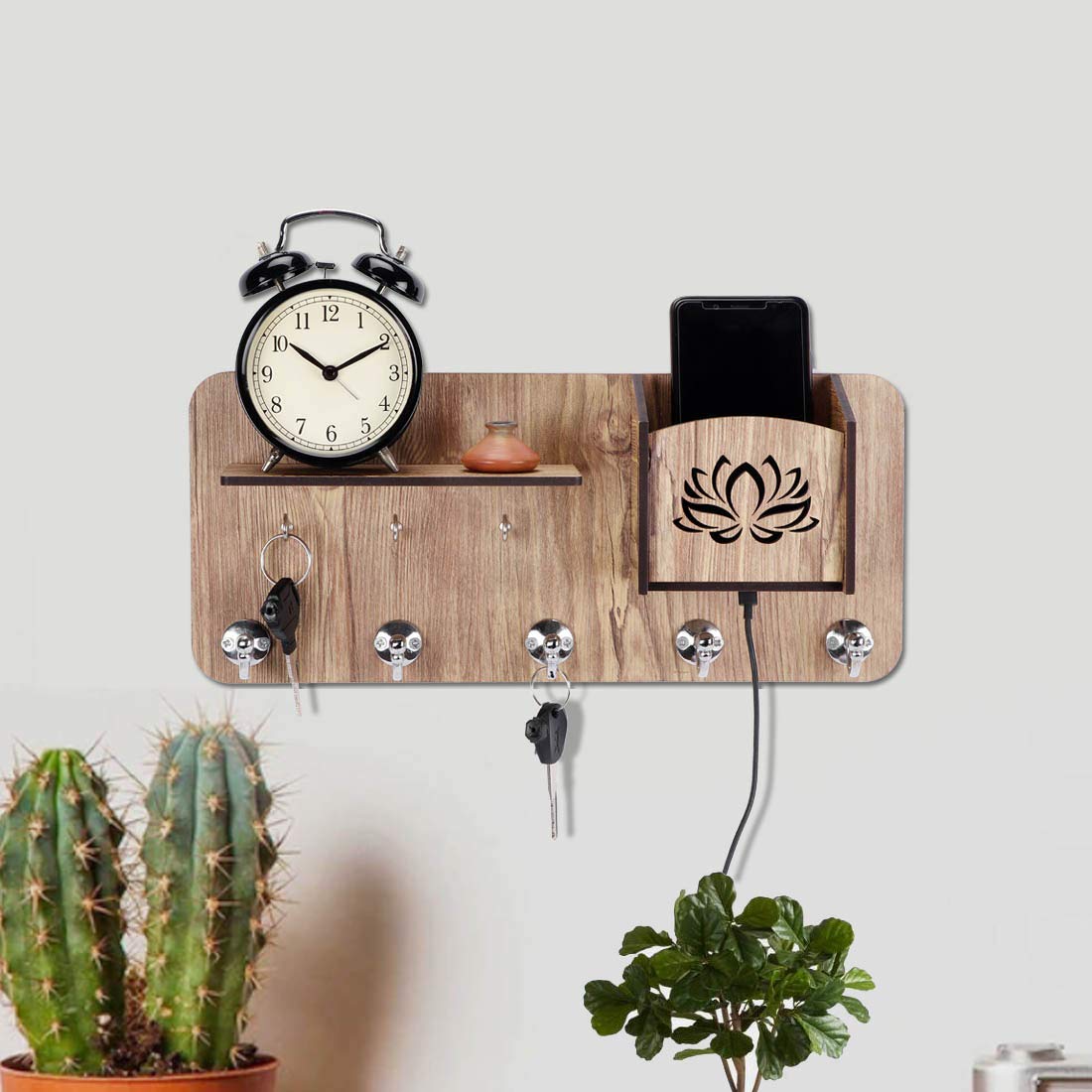 Sehaz Artworks Decorative Wall Shelves For Keys Side Pocket Big