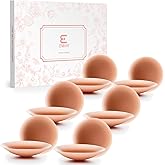 ENBAB Nipple Covers for Women, Reusable Adhesive Silicone Bra Pasties for Bikini Swim,Strapless Dress