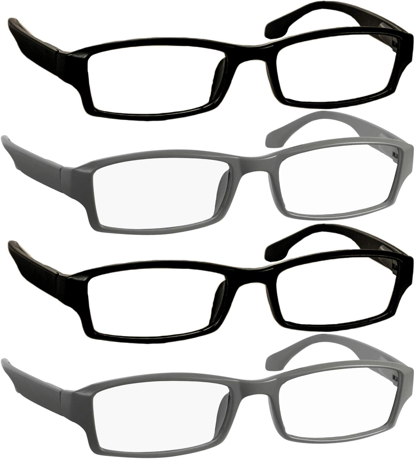 TruVision Readers9501H Reading Glasses for Men or Women, 1/4 Pk