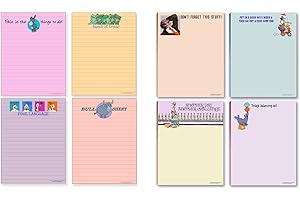 Stonehouse Collection Funny Adult Note Pad Assorted Pack - 8 Funny Notepads - Great Gift Idea