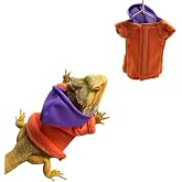 Lizards Clothes for Bearded Dragon Cotton Hoodies Leopard Gecko Costume, Reptile Hoodies Apparel for Skin Protection