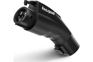 FOCSPROD for Tesla to J1772 Charger Adapter, Max 60A 250V EV Charger Adapter, for NACS to J1772 Charging Adapter Compatible with Tesla Wall Connector/Destination/Mobile Charger (Black)