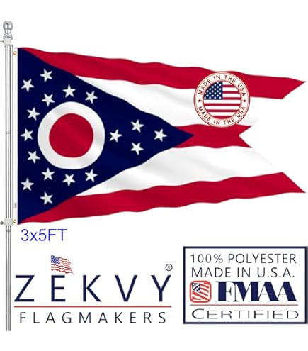 Amazon.com : FLAGBURG Ohio State 3x5 ft OH Flag - Heavy Duty