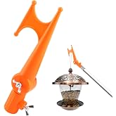 Vornetil Handy Hook, Adjustable Elbow Multi-Purpose Utility Hook, Screw on to Standard Thread Extension Pole Hook for Light Hanging Bird Feeders, Christmas Lights, Ropes