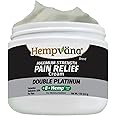 Hempvana Double Platinum Relief Cream. 8X Hemp Extract & Maximum Strength for Back, Neck, Knees, Shoulders & More. AS-SEEN-ON-TV. Odor-Free, Non-Greasy, Quickly Absorbs, 8X More Hemp, 4 Oz Jar