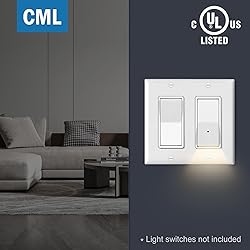 CML 2-Gang Decorator Wall Plates, 20 Pack