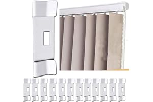 12Pcs Vertical Blind Repair Vane Savers, Vertical Blinds Replacement Slats, Louver Replacement Parts Maintenance Clips, Blind