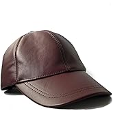 Genuine Leather Baseball Cap 100% Real Lambskin Leather Hat | Ball Cap