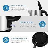 Midea Electric Kettle 3000W 1.7L Stainless Steel LED Indicator Dry Burn Protec view 7