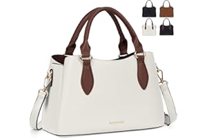 RAINSMORE Purses for Women Leather Handbags Small Top-Handle Bag Waterproof Hand Bags for Womens Ladies Satchel bags