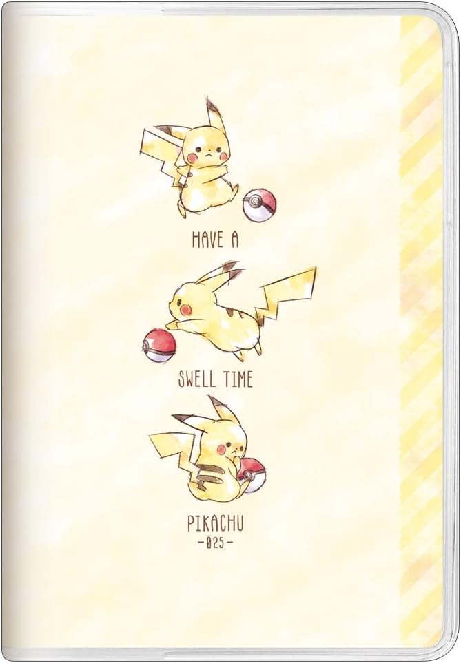 Pokemon Pikachu 2018 Monthly Planner Notebook B6 size Three animals 88163