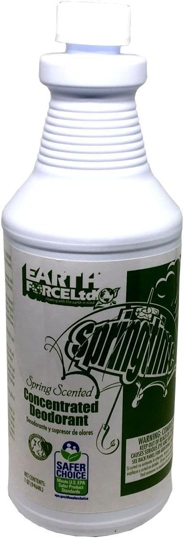 Liquid Air Freshener, Springtime, Concentrated, Earth Force, Quart, Box of 2