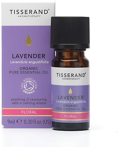 Tisserand Lavender Organic Essential Oil 9ml Massage Diffuser Skin Oil