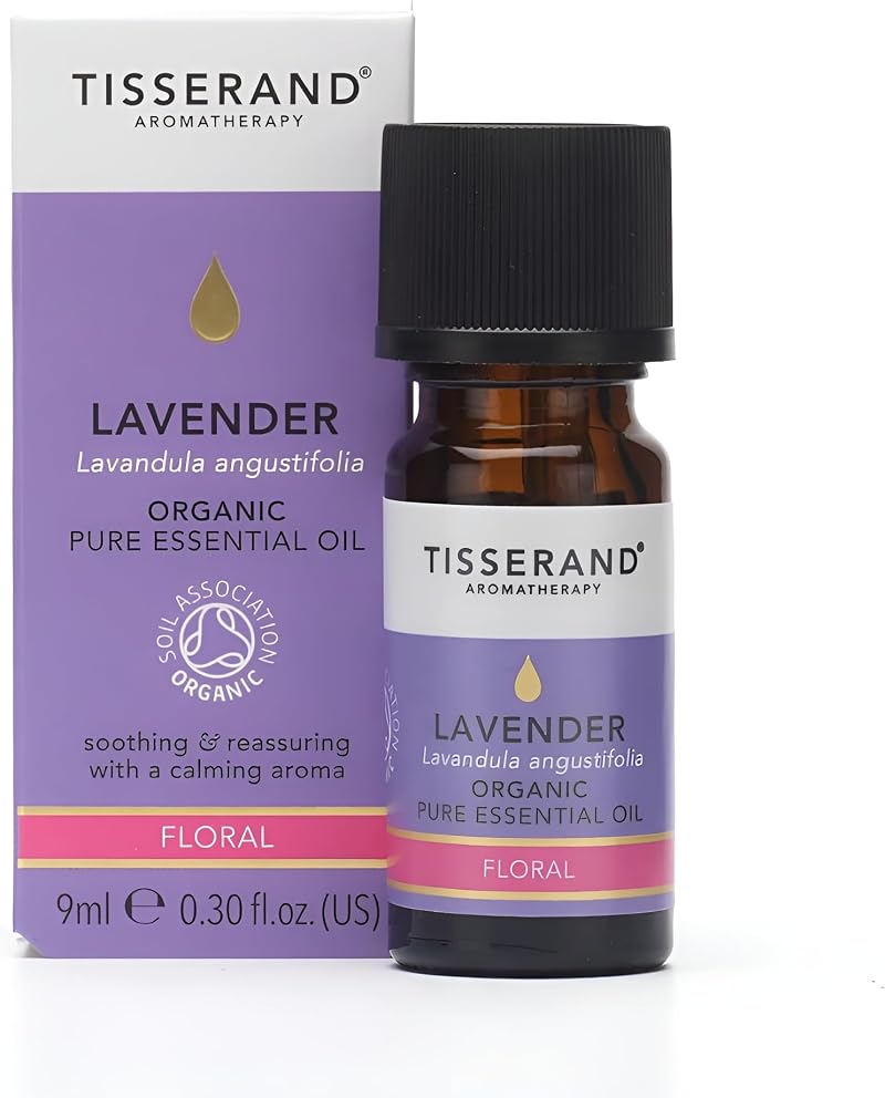 Tisserand Lavender Organic Essential Oil 9ml Massage Diffuser Skin Oil