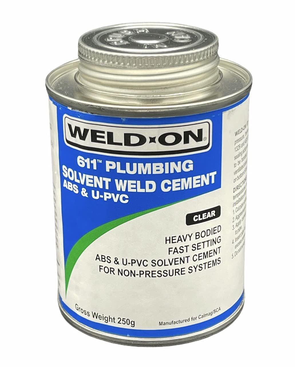 611 Plumbing Solvent Weld Cement ABS & U-PVC 250ML