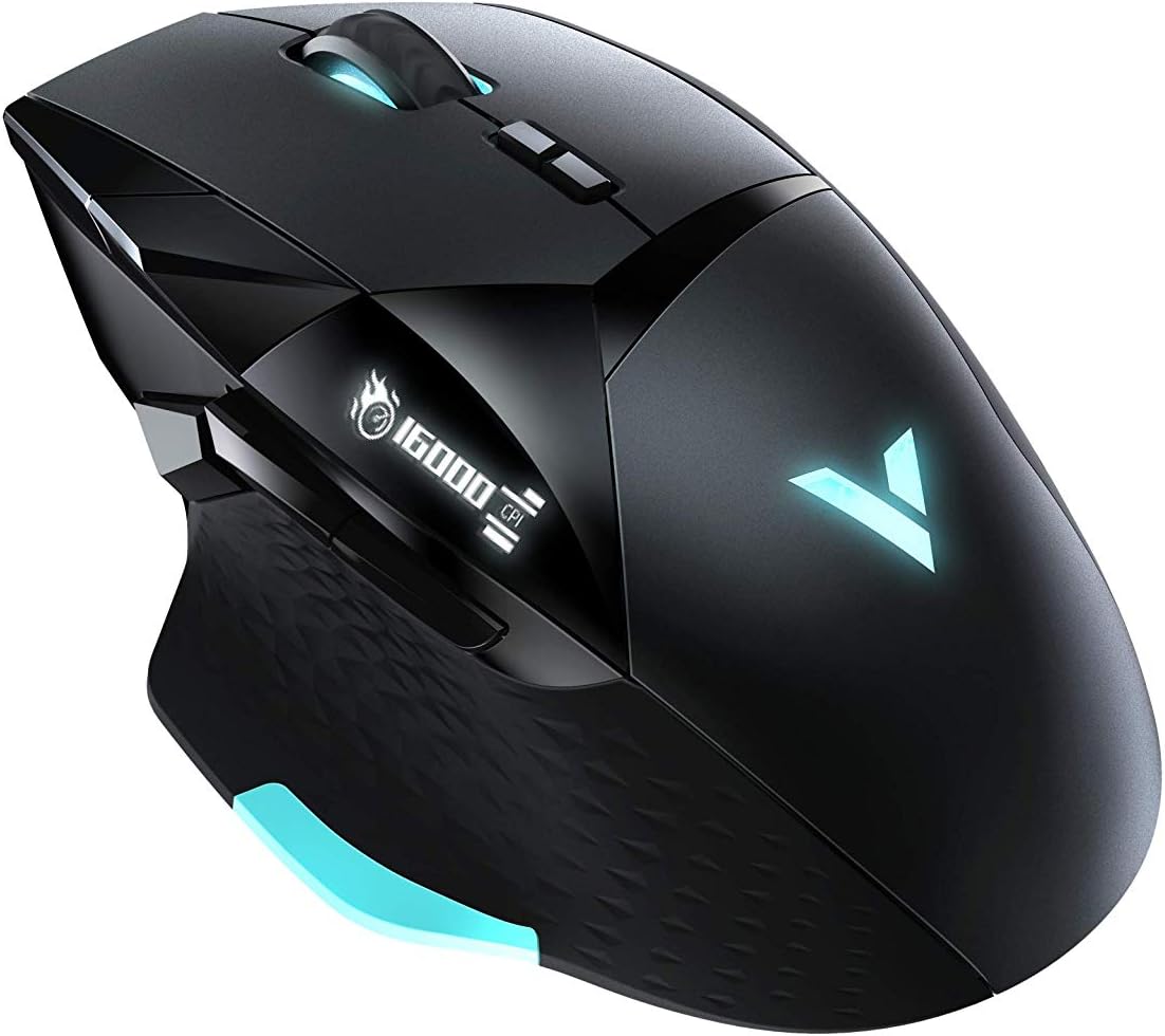 Rapoo VPRO VT900 Wired Gaming Mouse, Programmable Buttons, 12,400 DPI Sensor, LED Multi-Colour Lighting System - Image 3