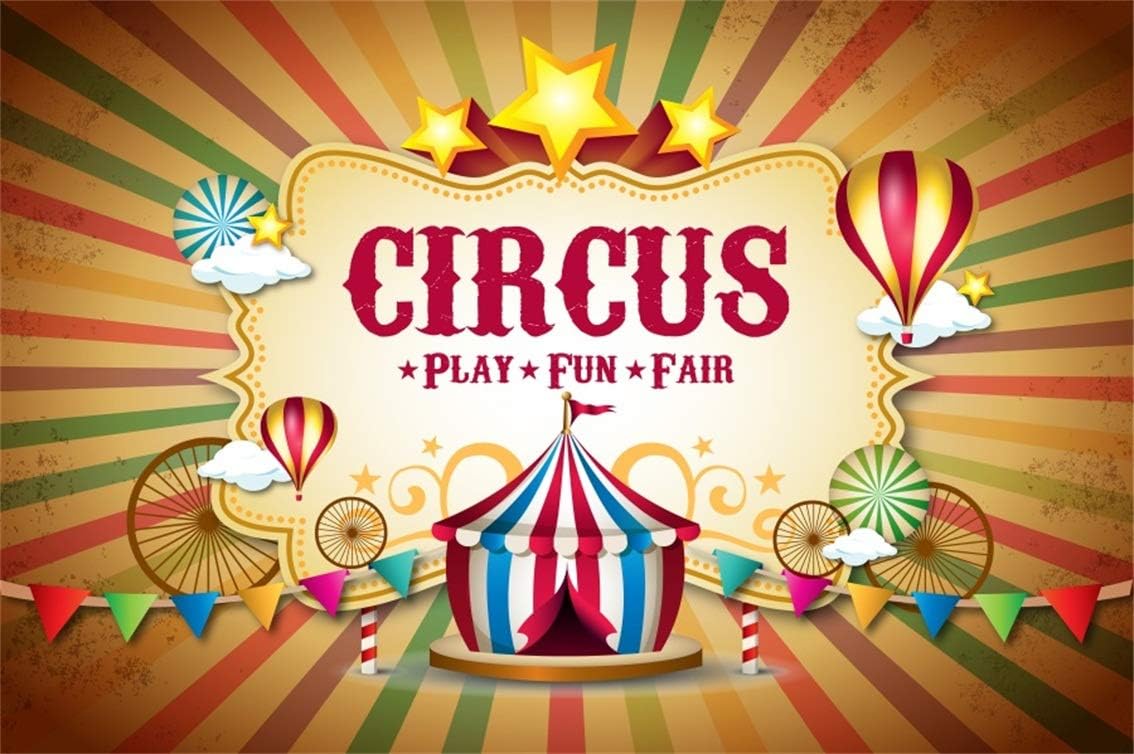Amazon Com Csfoto 6x4ft Background For Nostalgia Circus Play Fun