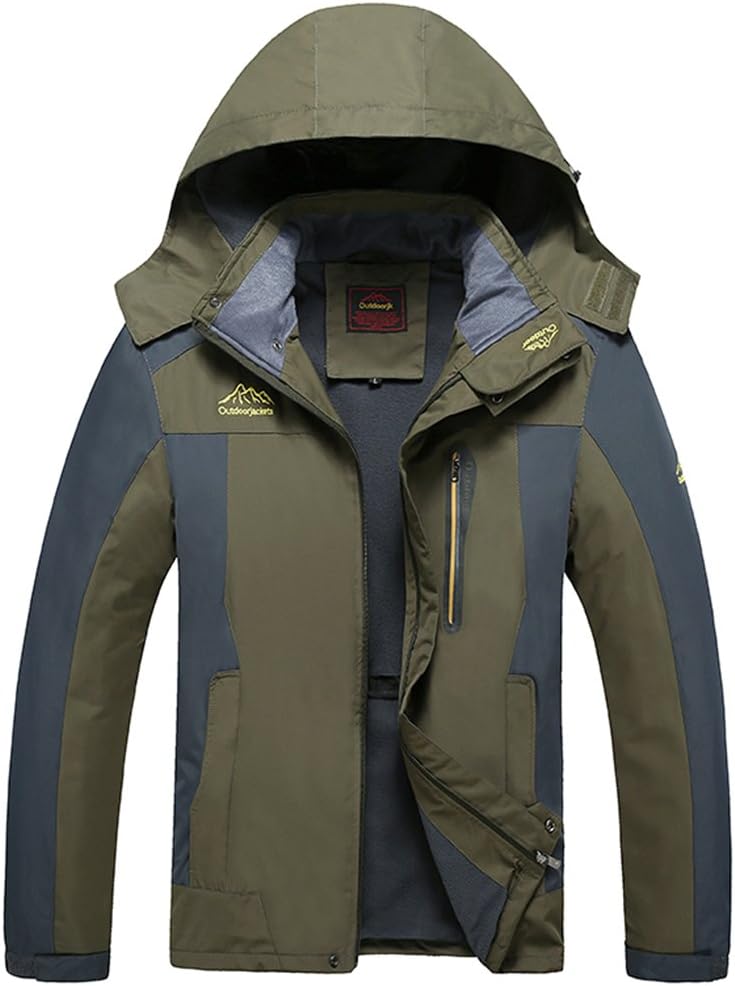 Modern Fantasy Mens Outdoor Sport Detachable Hood Down Jacket