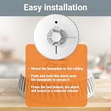 Fireangel FA6720-R Heat Alarm Kitchen 10 Year Battery BS 5446-2 Certified White view 5