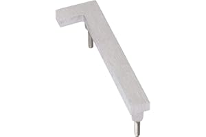 Montague Metal Products MHN-12-F-BA1-1 Floating House Number, 12" x 3.5" x 0.375",Polished Brushed Aluminum,MHN-12-F-BA-1