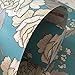 HOYOYO 17.8 x 78 Inches Self-Adhesive Shelf Liner, Dresser Drawer Paper Wall Sticket Home Decoration, Blue Vintage Peony Decorative