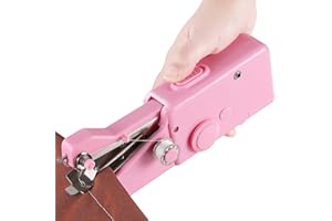 AORSEWYNN Handheld Sewing Machine CS101,Sewing Machines for Beginners,Portable Electric Mini and Samll Hand Held Kit for Adults and Kids (Pink)