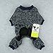 Fitwarm Knitted Thermal Pet Clothes for Dog Pajamas PJS Coat Jumpsuit Chihuahua Pomeranian, Medium