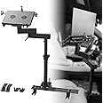 MELIPRON Vehicle Laptop Mount for Truck Car Van Universal Laptop Stand Holder with 3 Types Mounting Brackets for Front Passenger Seat