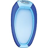 WAHU Hydro Lounger Versatile Pool Lounge Float for Sunbathing, Inflatable Beach and Pool Float Lounger with Inflate/Deflate Valve, Blue/Light Blue