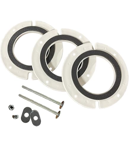 Oatey WC-Flansch-Verlängerungs-Set – Für Toilettenmontage, 1/4 Bis 1 5/8 Zoll, Rot/Gelb