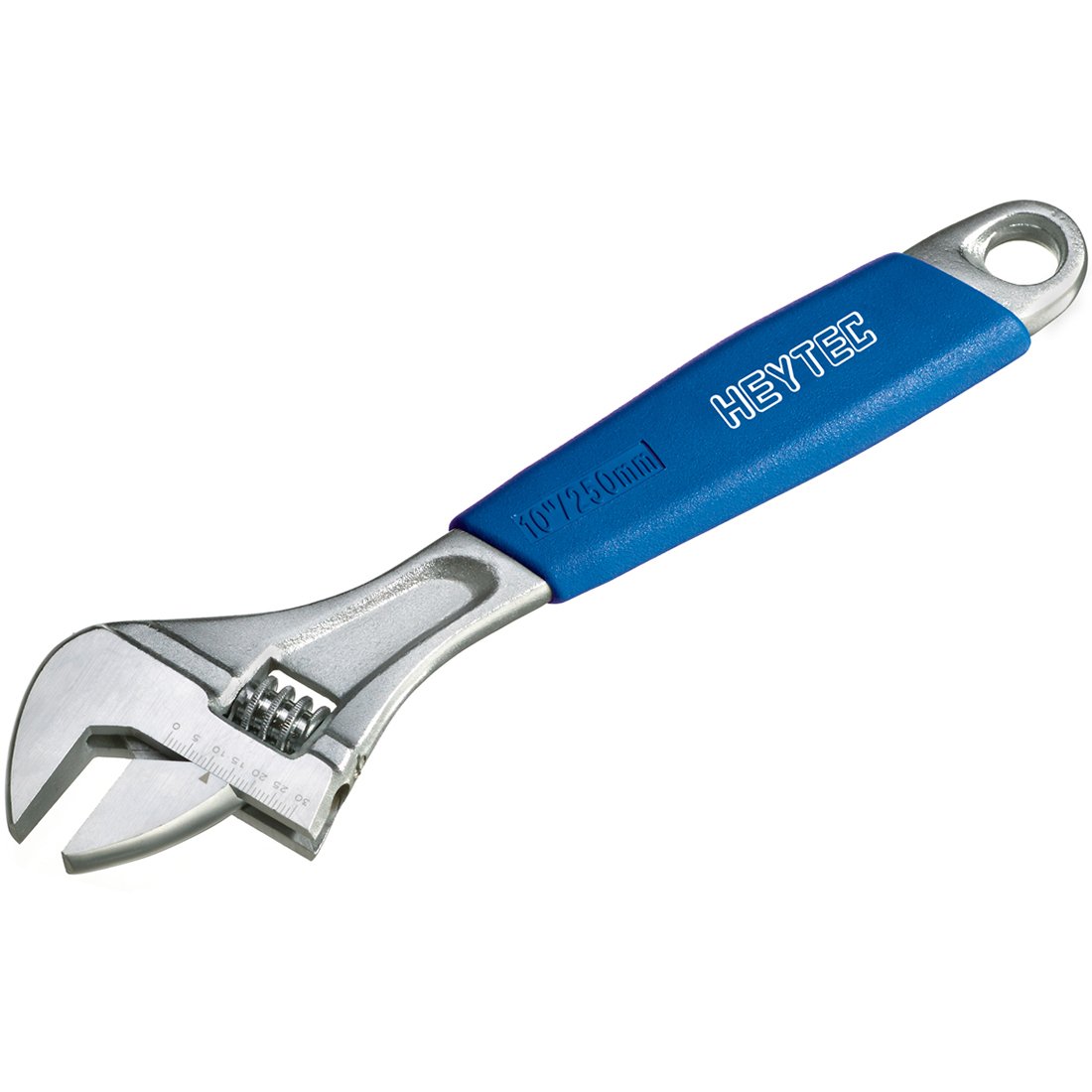 Heytec 50839001080 Adjustable Wrench, Blue/Silver, 255 mm