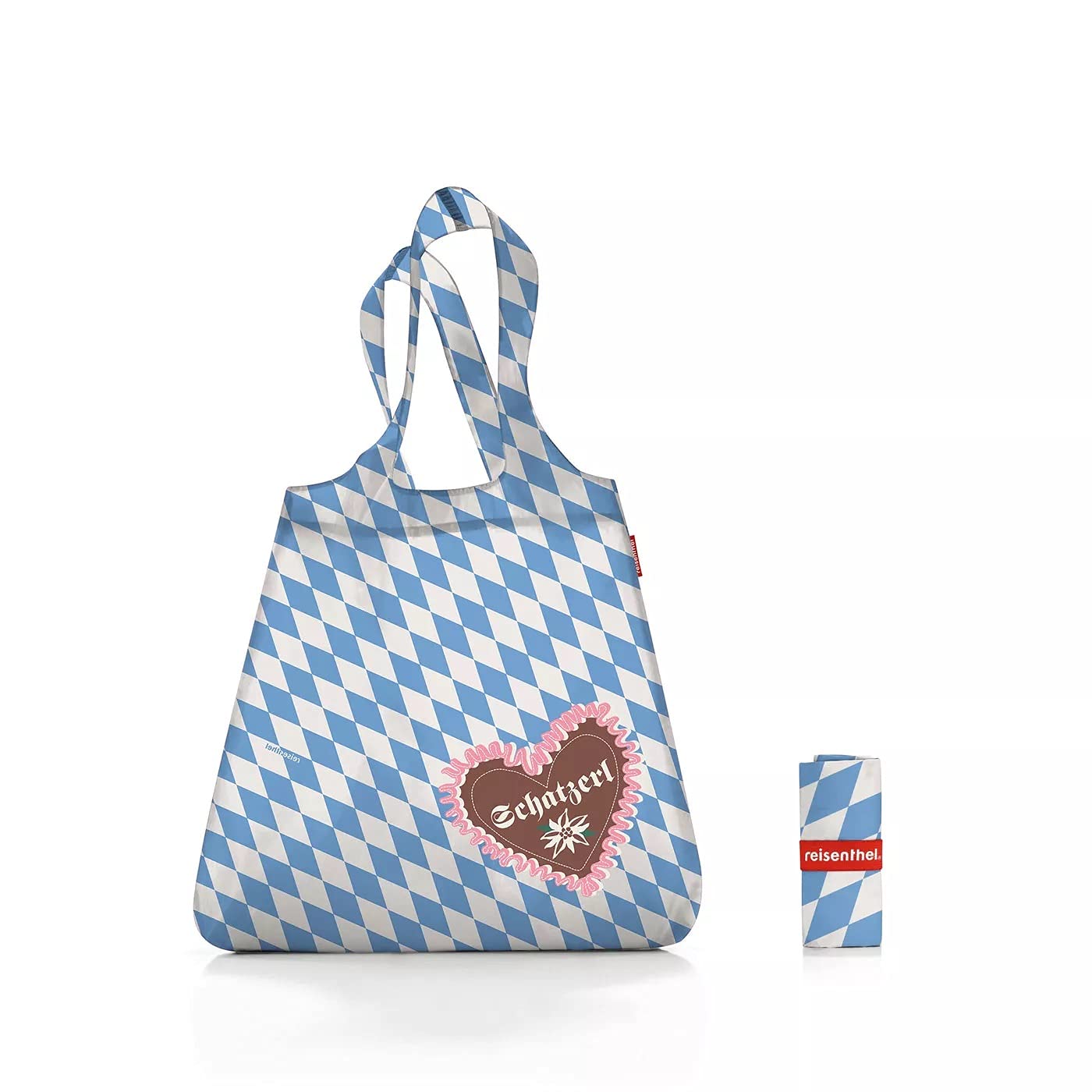 Reisenthel Mini Maxi Shopper Shopping Bag Made of Tear-Resistant Polyester Fabric 43.5 x 63 x 6 cm, Bavaria 6, 43,5 x 63 x 6, Shopping Bag Made from Tear-Resistant Polyester Fabric