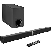 Maraawa Sound Bar with Subwoofer,120W Sound Bar Bluetooth 5.3 Soundbar Surround Sound System, Detachable Home Theater Speaker with ARC/Optical/AUX Connection, Remote Control for TV/PC/Projector