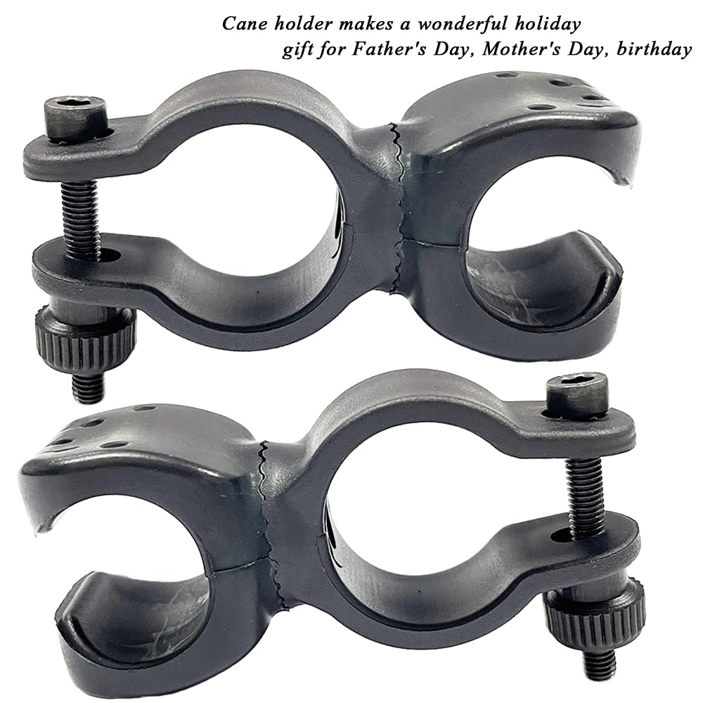 Cane Holder for Drive Rollator, Walker, Wheelchair - Universal Crutches Stick Bracket Accessories, 1.1