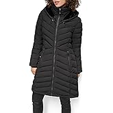 DKNY Women's Hooded Light-weight Puffer