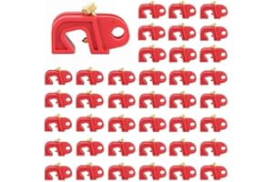 HiLKCO 40 Pack Industrial Universal Circuit Breaker Lockout Device Set Grade for Loto Compliance - Fits Single & Multi-Pole Electrical Breakers