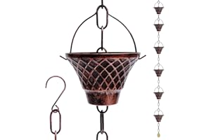 Durability Stainless Steel Rain Chain Rusts Garden for Outdoor Water Drainage in Gardens Durability Stainless Steel Rusts Gar