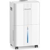 1600 Sq.ft Dehumidifiers for Home, Glowells 21 Pints Dehumidifier with Drain Hose for Basement, Smart Humidity Control Moisture Removal, 3 Operation Modes for RV, Bathroom, Bedroom