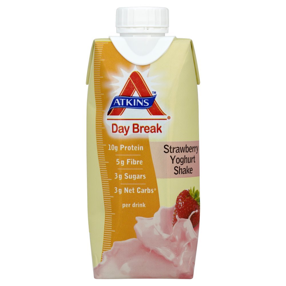 Atkins 330ml Day Break Strawberry Yogurt - Pack of 6 by Atkins: Amazon