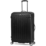 Kenneth Cole REACTION Renegade Luggage Expandable 8-Wheel Spinner Lightweight Hardside Suitcase, Black, 28-Inch Checked