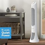 Honeywell QuietSet HYF260 Whole Room Oscillating Tower Fan 5 Speed Remote view 3