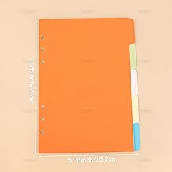 AUEAR, 4 Sets Paper Divider Index Page Tab Cards 4