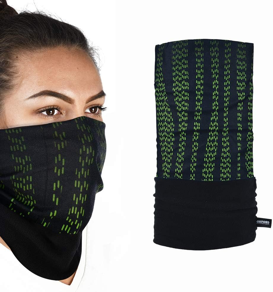 Oxford Products NW420 Polar Fleece Snug-Fit Face Covering, Head/Neck Loop, Green, One Size
