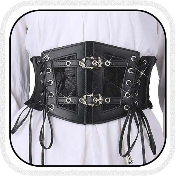 TFJ Women Fashion Wide Elastic Corset Belt Black Leopard  display picture 3